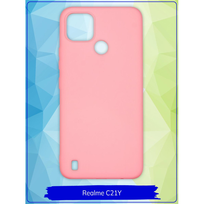 Чехол для Realme C21Y. Розовый.