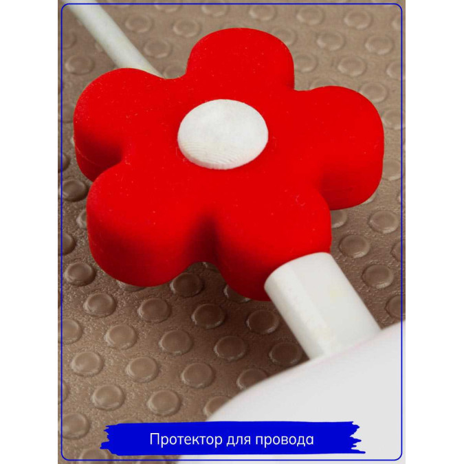 Протектор для провода. Red flower