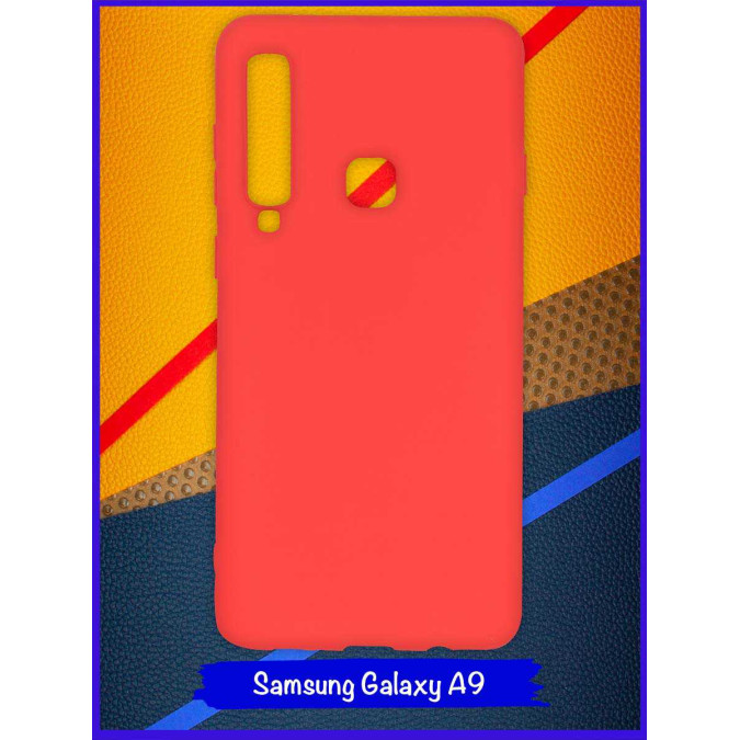 Чехол для Samsung Galaxy A9 2018. Силиконовый. Красный.