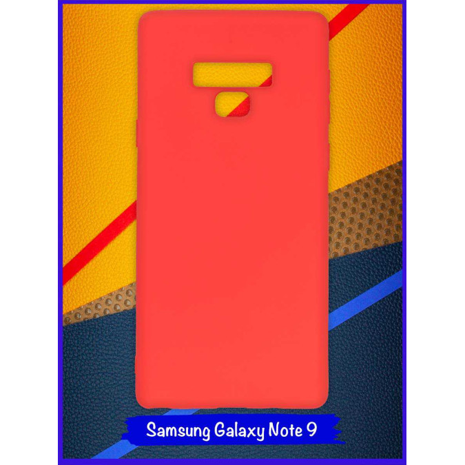 Чехол для Samsung Galaxy Note 9. Силиконовый. Красный.