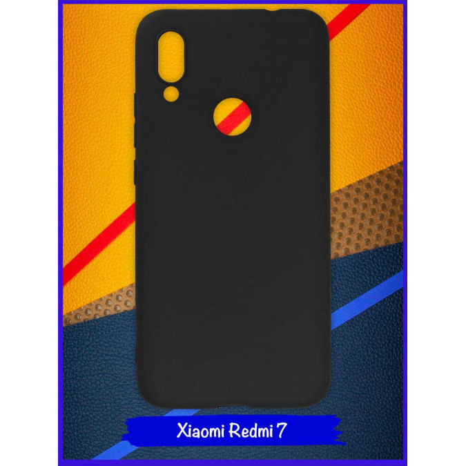 Чехол для Xiaomi Redmi 7 / Xiaomi Redmi Y3. Силиконовый. Черный.