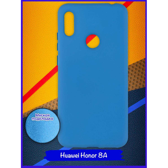 Чехол для Huawei Honor 8A / Huawei Y6s (2019) / Huawei Y6 Prime (2019). Soft touch premium. Морская волна.