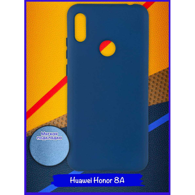 Чехол для Huawei Honor 8A / Huawei Y6s (2019) / Huawei Y6 Prime (2019). Soft touch premium. Синий 2.