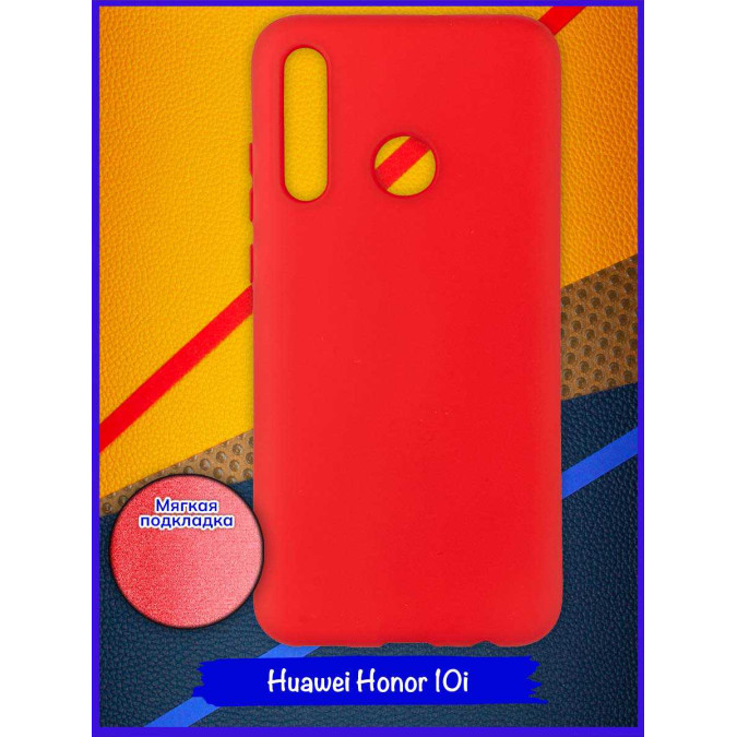 Чехол для Huawei Honor 10i. Soft touch premium. Красный.