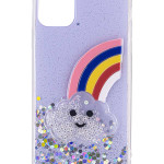 Чехол  для Apple Iphone 11 Pro Max. Дизайнерский. Glitter. Rainbow.