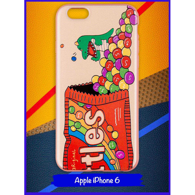 Чехол дизайнерский для Apple Iphone 6 / Apple Iphone 6S. Skittles.