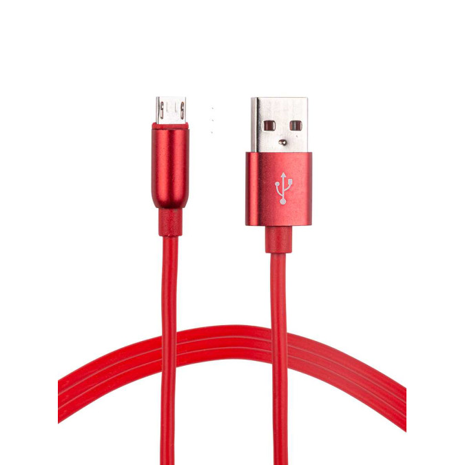 Кабель для зарядки. Красный. Micro USB