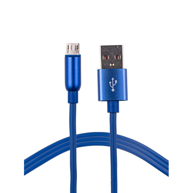 Кабель для зарядки. Синий. Micro USB