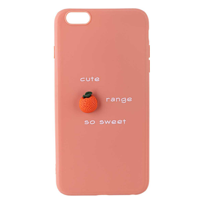 Чехол 3D для Apple Iphone 6 Plus. Апельсин. Cute orange so sweet.