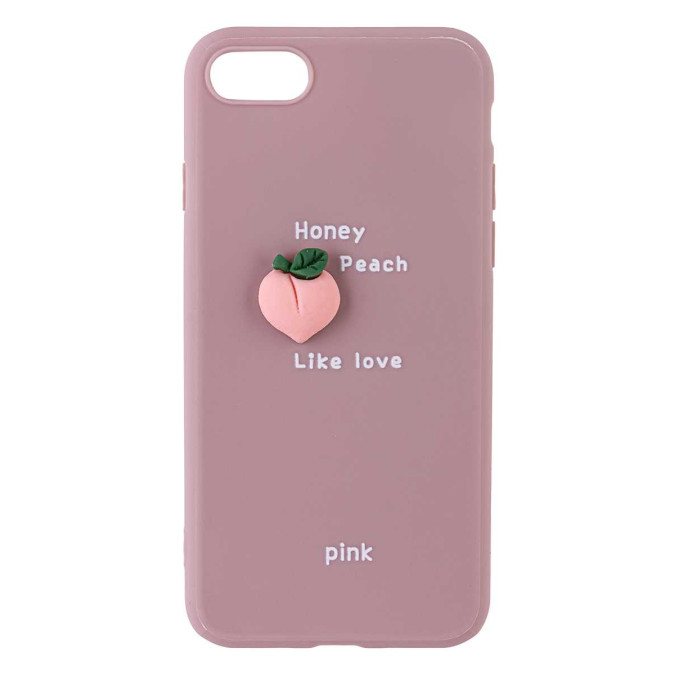 Чехол 3D для Apple Iphone 7 / Apple Iphone 8. Персик. Honey peach like love.