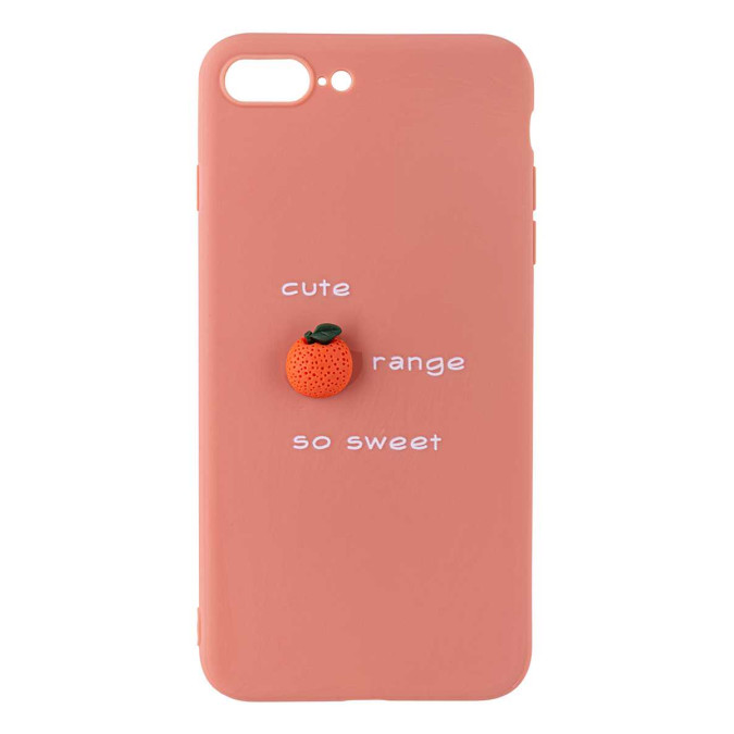 Чехол 3D для Apple Iphone 7 Plus / Apple Iphone 8 Plus. Апельсин. Cute orange so sweet.