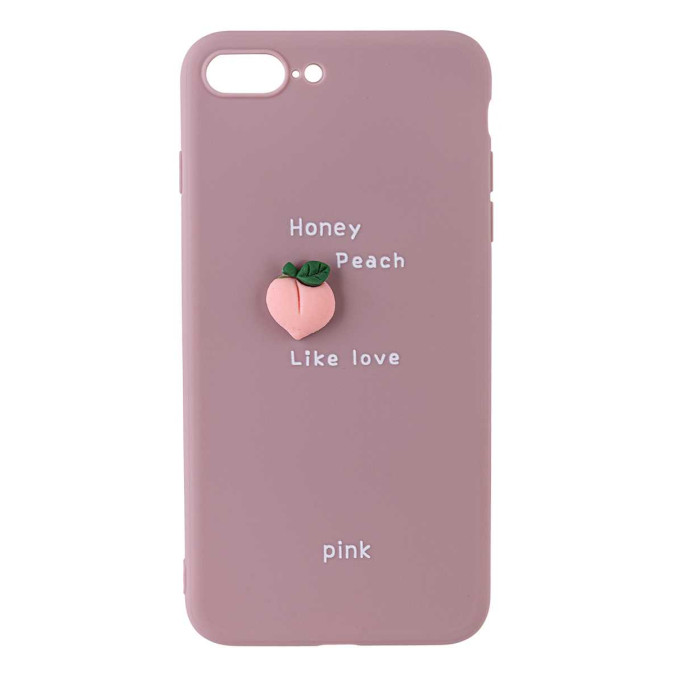 Чехол 3D для Apple Iphone 7 Plus / Apple Iphone 8 Plus. Персик. Honey peach like love.