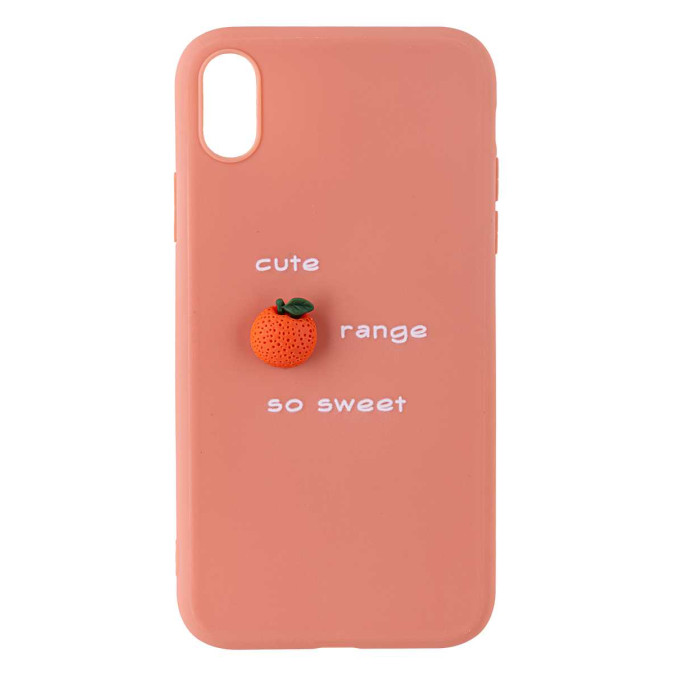 Чехол 3D для Apple Iphone XR. Апельсин. Cute orange so sweet.