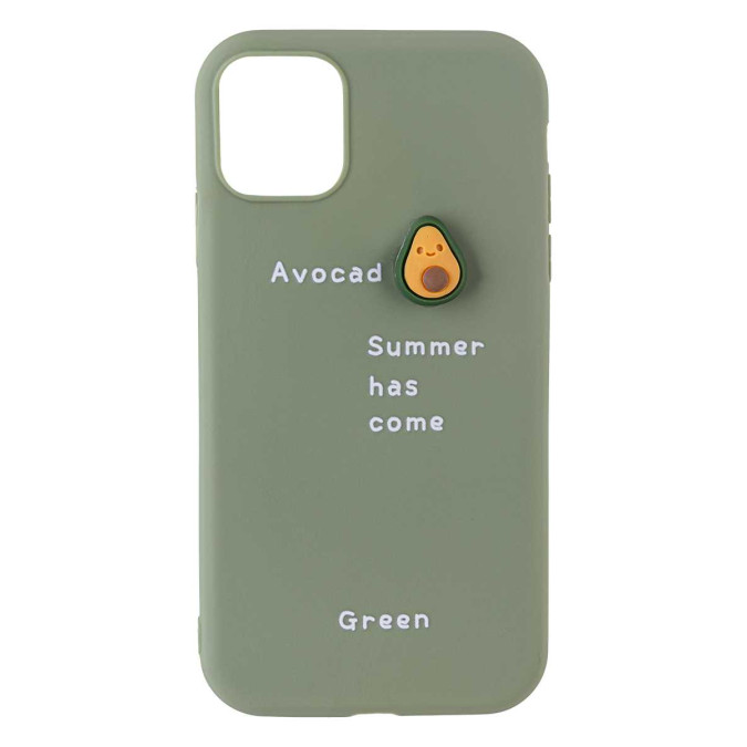 Чехол 3D для Apple Iphone 11. Авокадо. Avocado Summer has come.