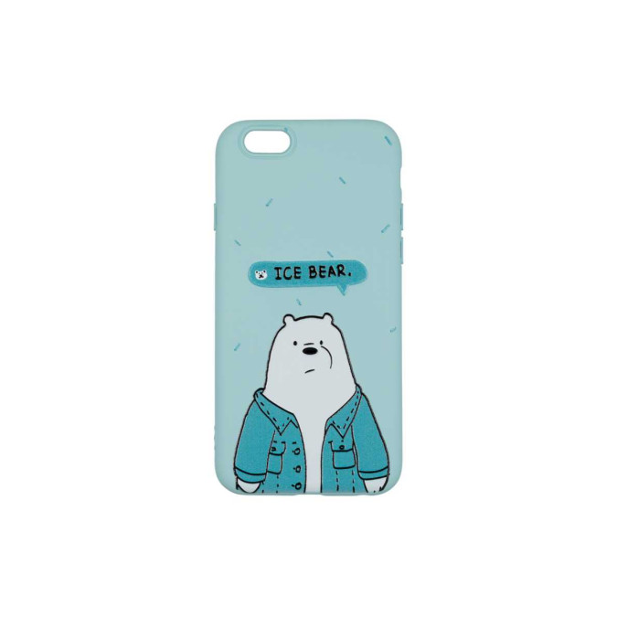 Чехол дизайнерский для Apple Iphone 6 / Apple Iphone 6S. Ice bear. Soft touch premium.