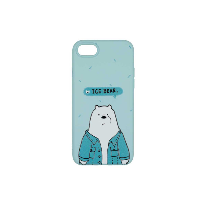 Чехол дизайнерский для Apple Iphone 7 / Apple Iphone 8. Ice bear. Soft touch premium.