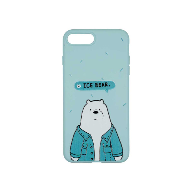 Чехол дизайнерский для Apple Iphone 7 Plus / Apple Iphone 8 Plus. Ice bear. Soft touch premium.