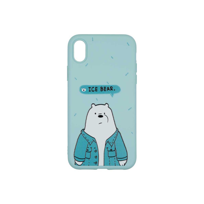 Чехол дизайнерский для Apple Iphone XR. Ice bear. Soft touch premium.