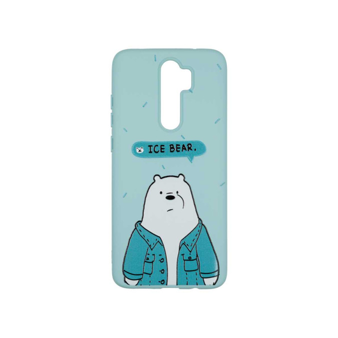 Чехол дизайнерский для Xiaomi Redmi Note 8 Pro. Ice bear. Soft touch premium.