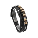 Браслет экокожа. Черный. . 6079 Браслет экокожа. Черный. . 6079