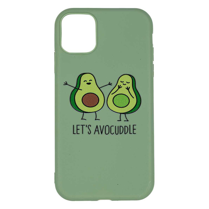 Чехол дизайнерский для Apple Iphone 11. Let's avocuddle.