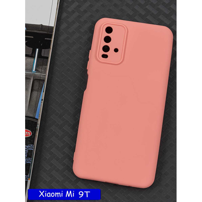 Чехол для Xiaomi Redmi 9T 2021. Бледно-розовый.