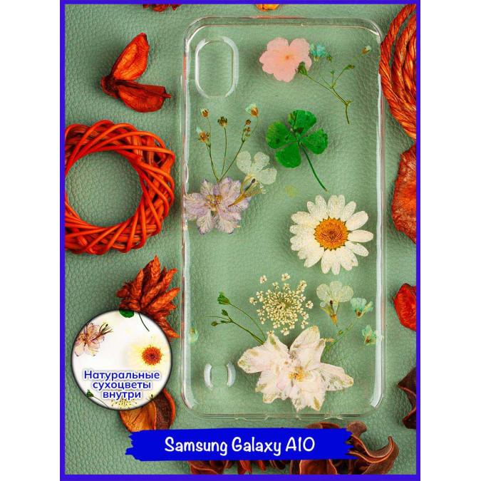 Чехол для Samsung Galaxy A10. Сухоцветы. Тип4.