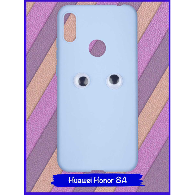 Чехол для Huawei Honor 8A / Huawei Y6s (2019) / Huawei Y6 Prime (2019). Глаза. Сиреневый.