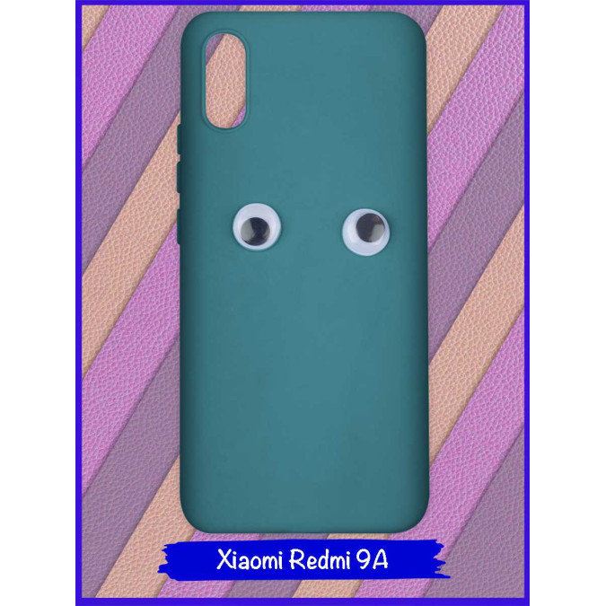 Чехол для Xiaomi Redmi 9A. Глаза. Морская волна.