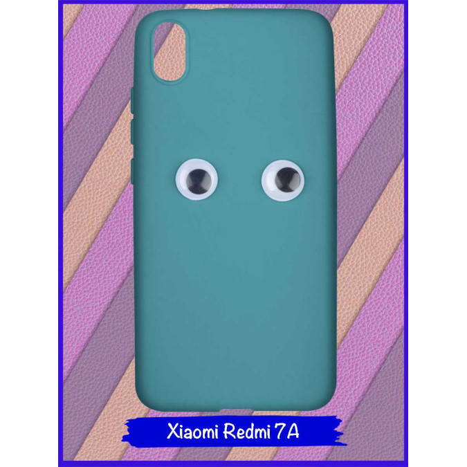 Чехол для Xiaomi Redmi 7A. Глаза. Морская волна.