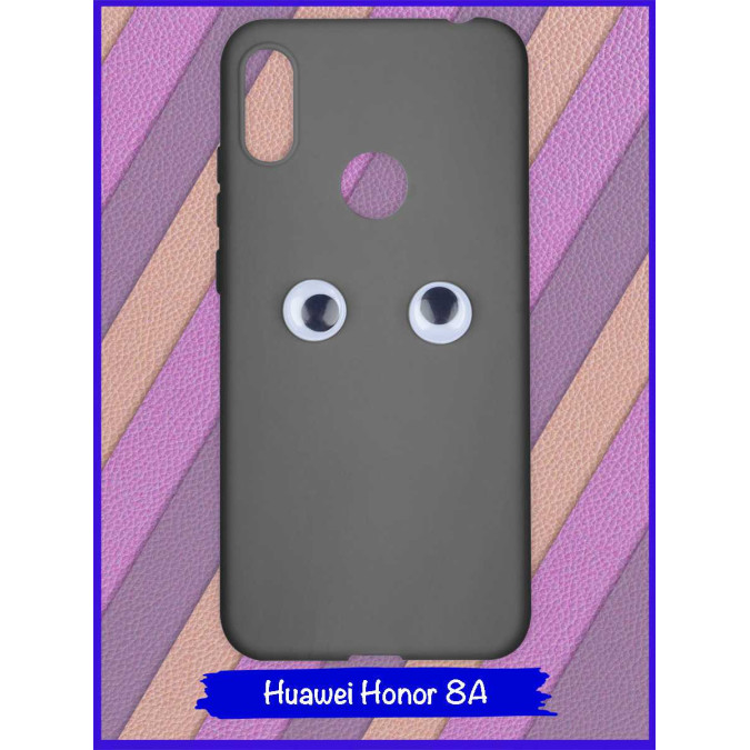 Чехол для Huawei Honor 8A / Huawei Y6s (2019) / Huawei Y6 Prime (2019). Глаза. Черный.