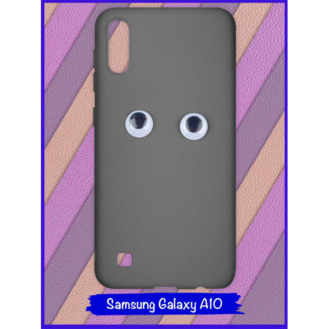 Чехол для Samsung Galaxy A10. Глаза. Черный.