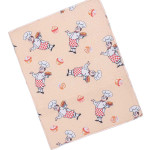 Коврик для сушки посуды. Повар с тортом. Желтый.