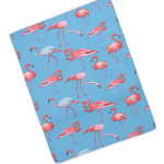 Коврик для сушки посуды. Фламинго. Голубой.