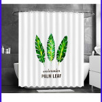 Штора для ванной. Palm Leaf (12 колец в комплекте).