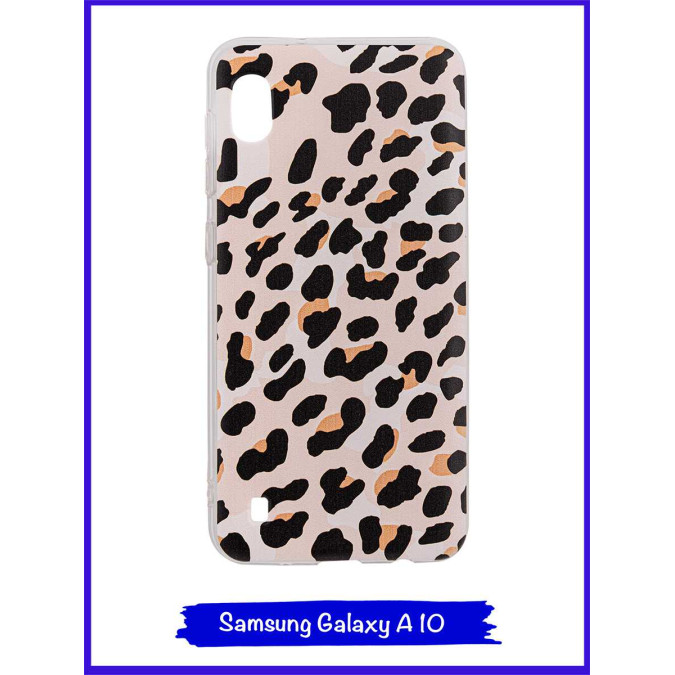 Чехол дизайнерский для Samsung Galaxy A10. Леопард.