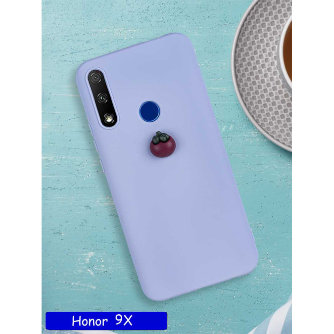 Чехол дизайнерский для Huawei Honor 9X / Huawei P Smart Z / Huawei Y9 Prime 2019. Сиреневый. Томат.