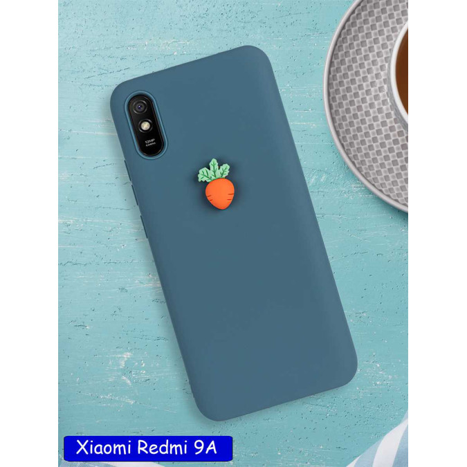 Чехол дизайнерский для Xiaomi Redmi 9A. Морская волна. Морковь.