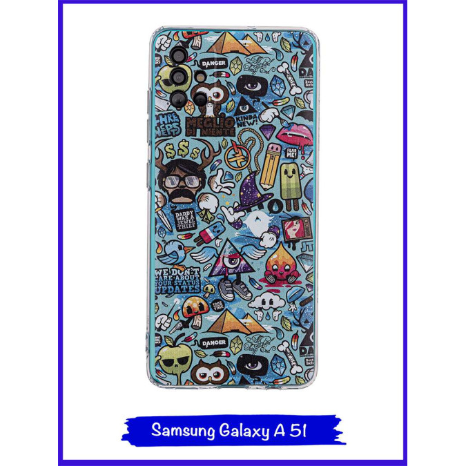 Чехол дизайнерский для Samsung Galaxy A51. Теория заговора.