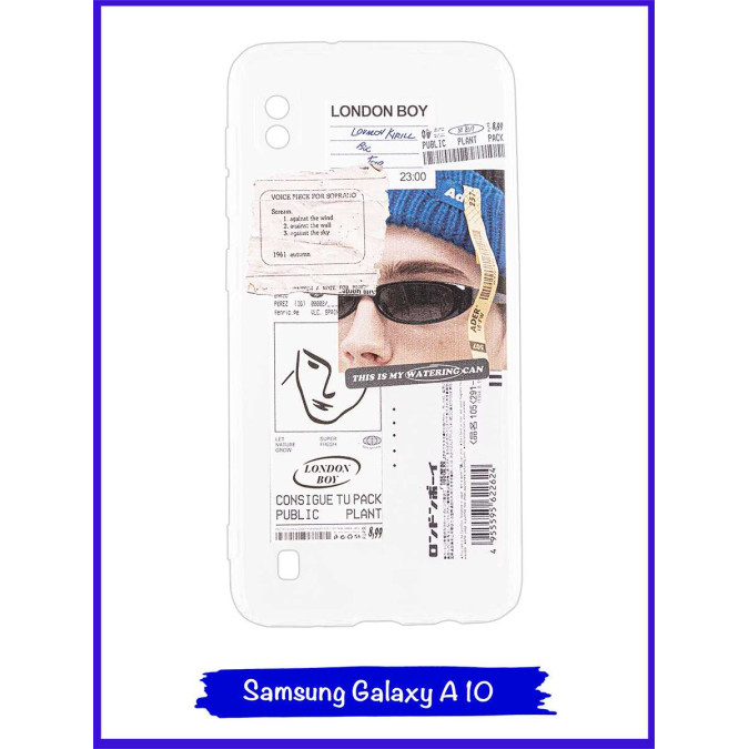 Чехол дизайнерский для Samsung Galaxy A10. London boy.