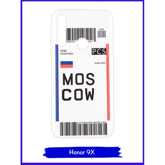 Чехол дизайнерский для Huawei Honor 9X / Huawei P Smart Z / Huawei Y9 Prime 2019. Moscow.