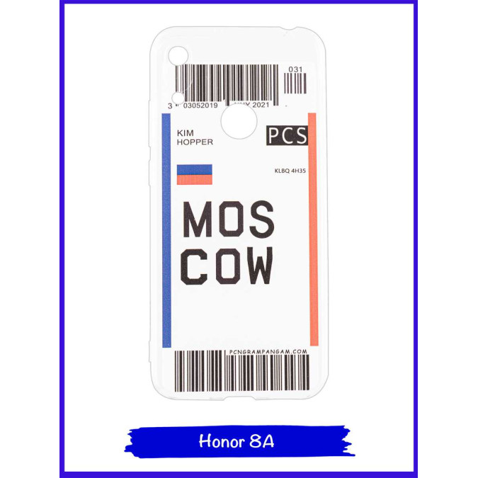 Чехол дизайнерский для Huawei Honor 8A / Huawei Y6s (2019) / Huawei Y6 Prime (2019). Moscow.